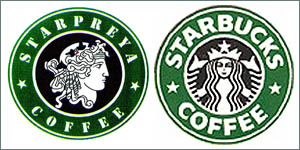 Starpreya v. Starbucks Logos.jpg